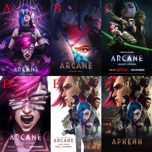 Arcane Season 2 Movie 2024 Poster, ohne Rahmen, ohne Rahmen