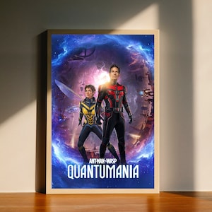 Ant-Man i Osa Quantumania (2023) Film Plakat na płótnie, Dekoracja ścienna, Wystrój domu, Bez ramki
