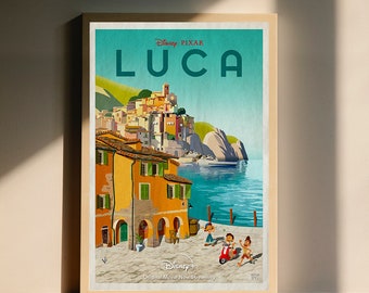 Luca Anime film Classic Movie Canvas Poster, Wall Art Decor, Home Decor, No Frame