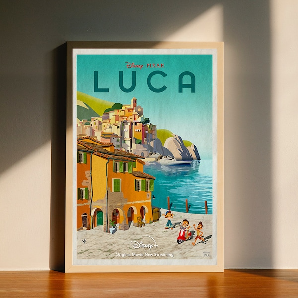 Luca Anime film Classic Movie Canvas Poster, Wall Art Decor, Home Decor, No Frame
