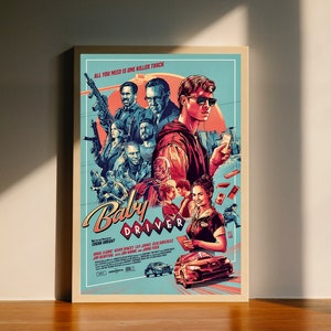 Baby Fahrer Film Leinwand Poster, Wand Kunst Dekor, Wohnkultur, kein Rahmen