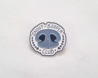 snoot booper club enamel pin, dog lover gift