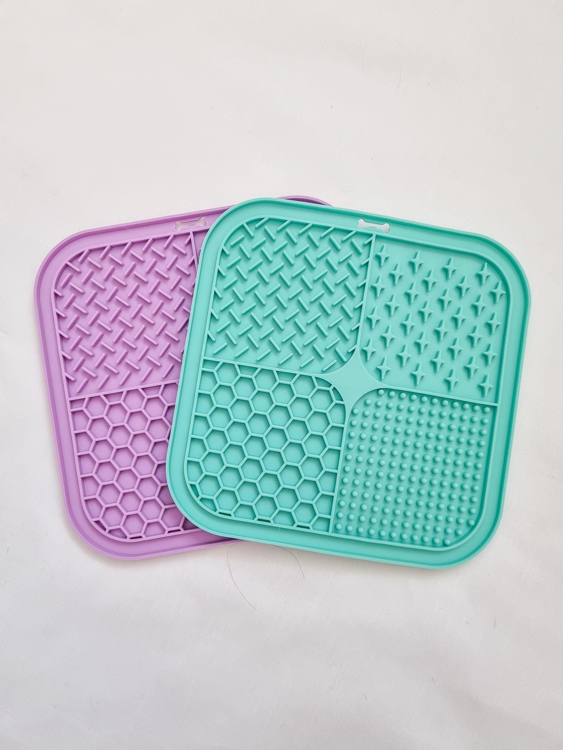 Silicone Pet Slow Feeder Mat, Licky Mat, Suction Cup Lick Pad, Dog ...