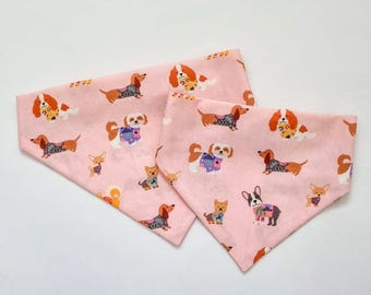 dog sweater bandana, dog jumper bandana, dog bandana, scrunchie dog bandana, elastic dog bandana, fudge and co.