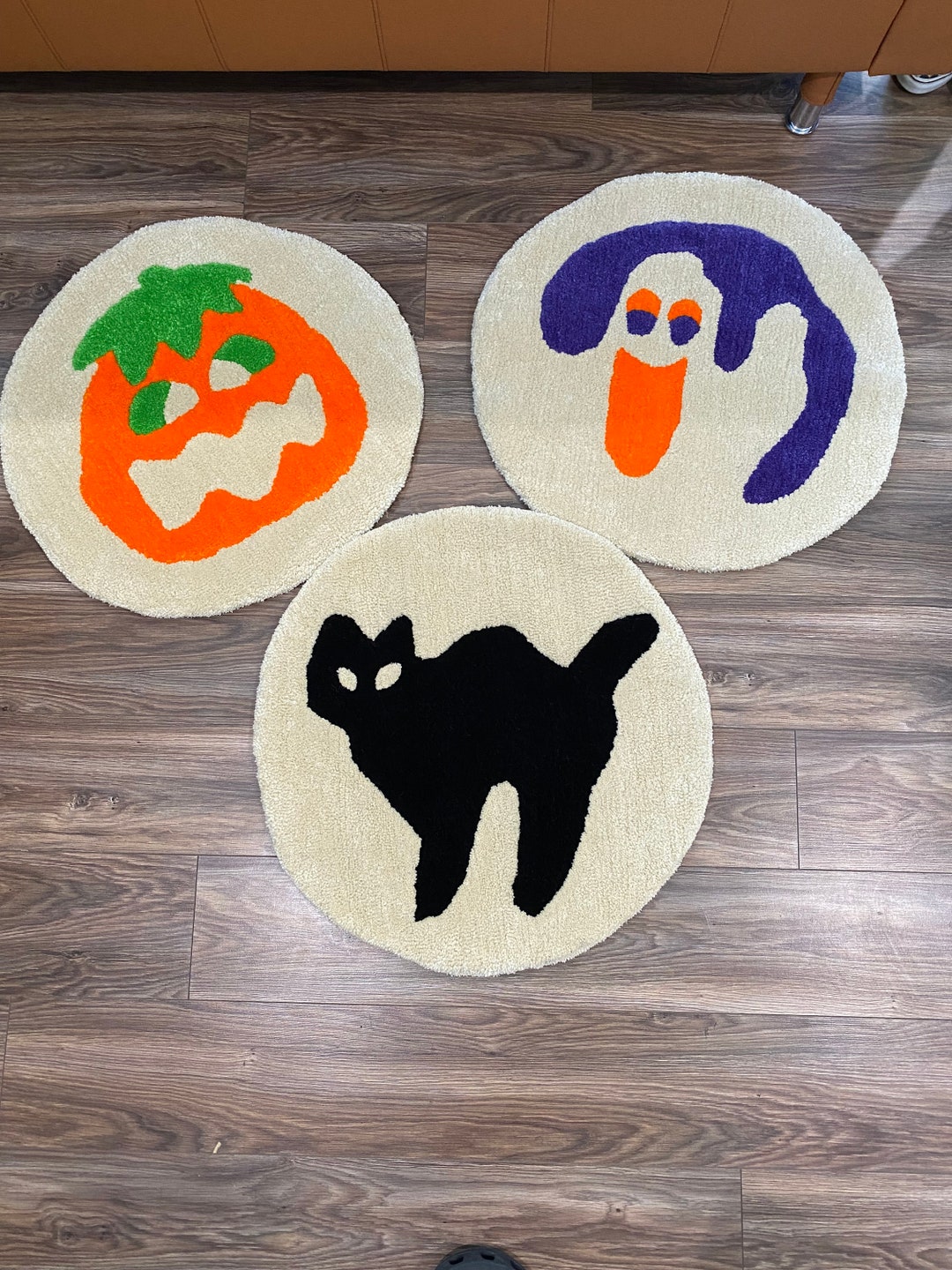 Pillsbury Spooky Halloween Tufted Cookie Rug Set With Non Slip Etsy