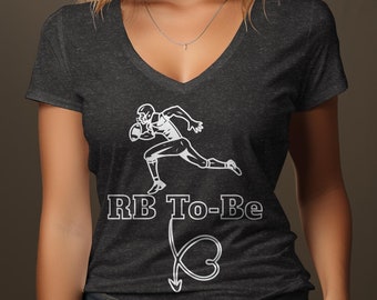 Football RB To-Be Mom To-Be Shirt Team Boy RB To-Be Gift for Expecting Mom To-Be Gift for Her Football Season Expecting RB Mom Pregnant Mom