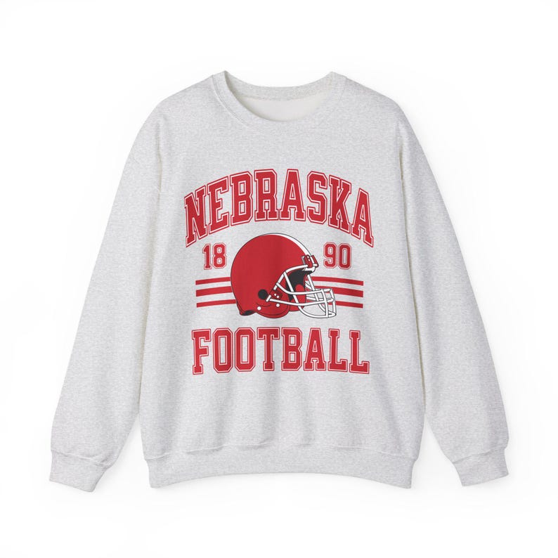 Nebraska Football Sweatshirt Unisex Sports Pullover, Game Day Apparel