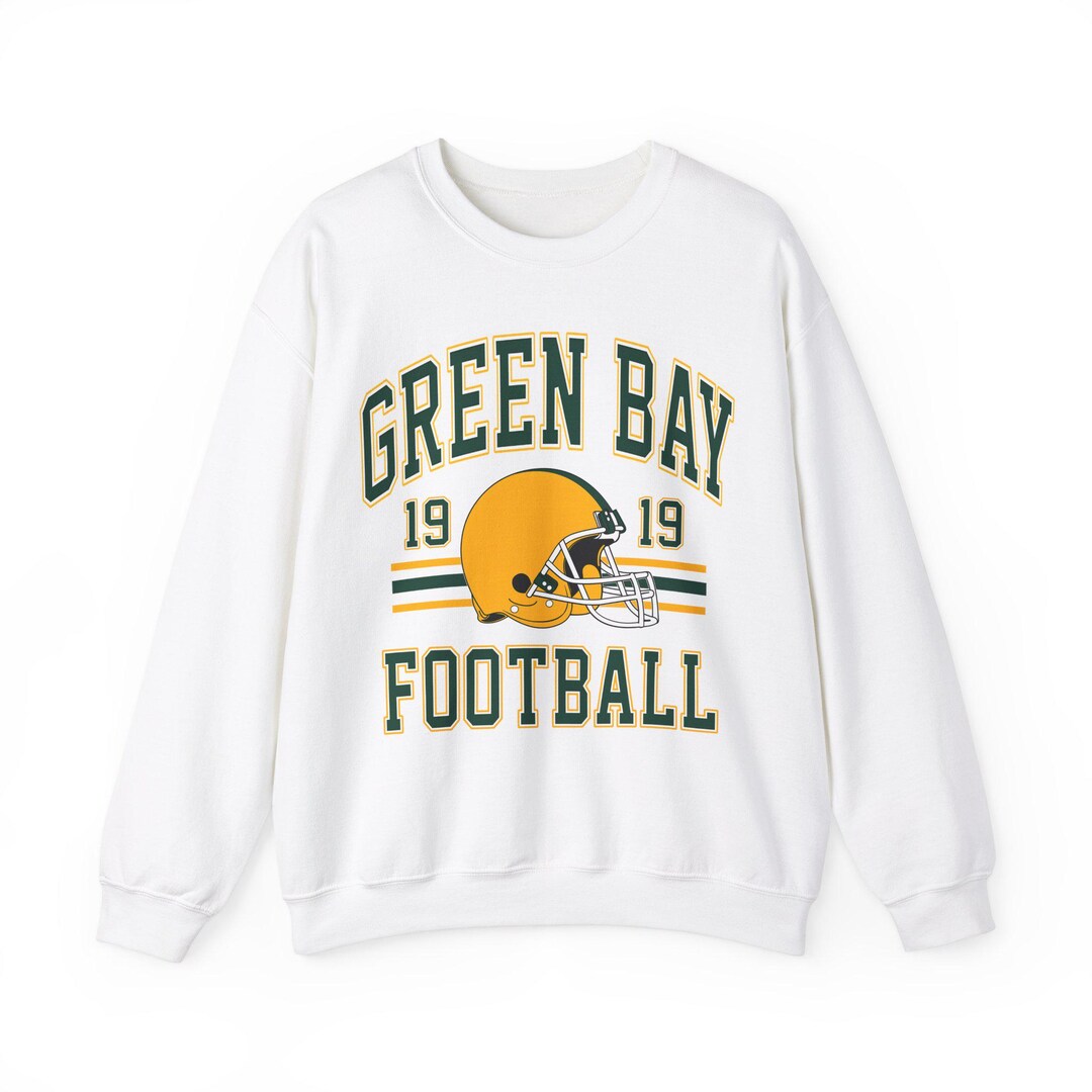 Vintage Green Bay Football Crewneck Sweatshirt, Sports Fashion, Unisex