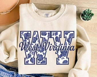 West Virginia Png, West Virginia Sublimation, Flowers Sublimation, Trendy Png, Sublimation Design, T-Shirt Design, Sweatshirt Png