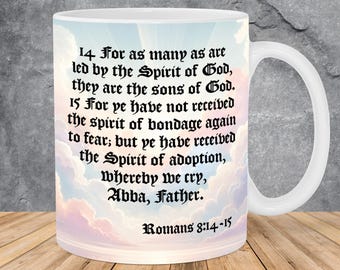 King James Bible Verse Mug Wrap 11oz & 15oz Mug Template, The Lord Jesus Christ, Scripture Png, KJV Verse Png, Christian Mug Sublimation Png