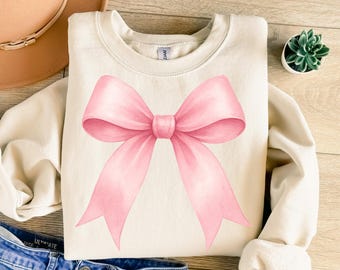 Pink Bow Png, Pink Bow Sublimation, Bow Png, Girly Sublimation, Trendy Png, Sublimation Design, T-Shirt Design, Sweatshirt Png
