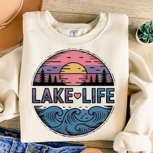 Lake Life Png, Vintage Png, Lake Life Sublimation, Retro Png, Trendy Png, Sublimation Design, T-Shirt Design, Sweatshirt Png