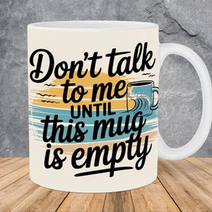 Funny Mug Wrap 11oz & 15oz Mug Template, Beach Mug Sublimation Design Mug Wrap Template PNG Instant Digital Download