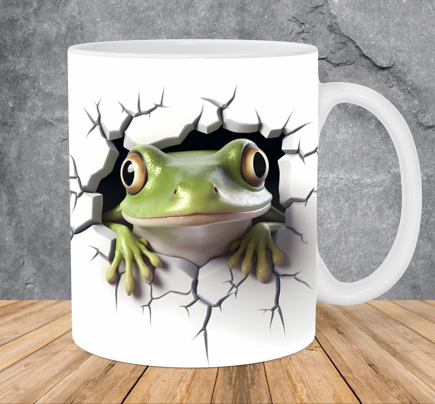 Decole Frog Mug and Spoon 12 oz