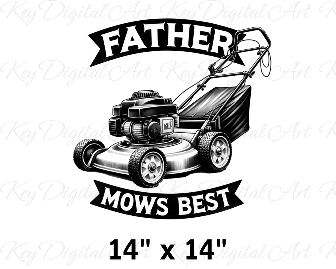Father Mows Best Png, Dad Png, Dad Sublimation, Lawnmower Png, Retro ...