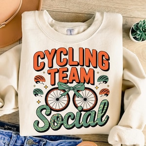 Cycling Team Social Png, Bicycle Png, Cycling Png, Cycling Sublimation, Trendy Png, Sublimation Design, T-Shirt Design, Sweatshirt Png