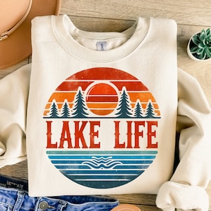 Lake Life Png, Lake Png, Summer Png, Retro Png, Trendy Png, Summer Sublimation, Sublimation Design, T-Shirt Design, Sweatshirt Png