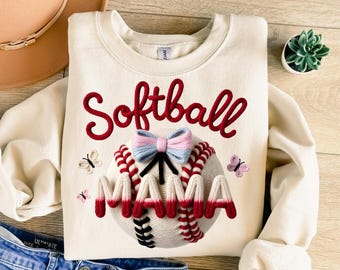 Softball Mama Png, Bow Png, Sports Png, Girly Png, Softball Sublimation, Trendy Png, Sublimation Design, T-Shirt Design, Sweatshirt Png