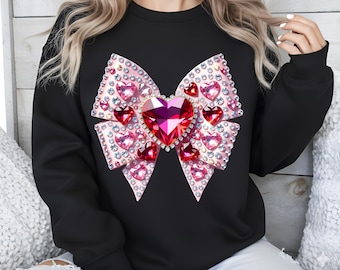 Bow Png, Diamonds Png, Love Hearts Png, Girly Png, Bow Sublimation, Trendy Png, Sublimation Design, T-Shirt Design, Sweatshirt Png