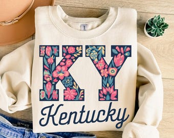 Kentucky Png, Kentucky Sublimation, Flowers Png, American Sublimation, Trendy Png, Sublimation Design, T-Shirt Design, Sweatshirt Png