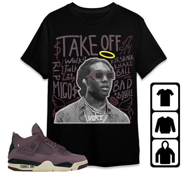 Jordan 4 A Ma Maniere Violet Ore Unisex T-shirt, T-shirt, sweatshirt, hoodie, opstijgen, shirt voor sneaker