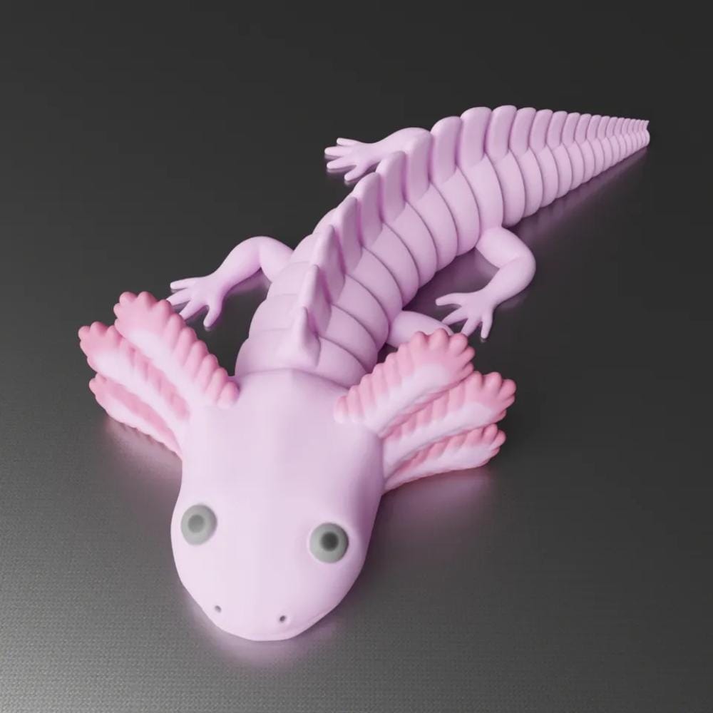 Axolotl Una Pagina Della Cartella Dei Colori. Disegno Grafico Di Struttura Del Giocattolo Con Esempio Colorato Un Foglio Image249681343 - Foto 1