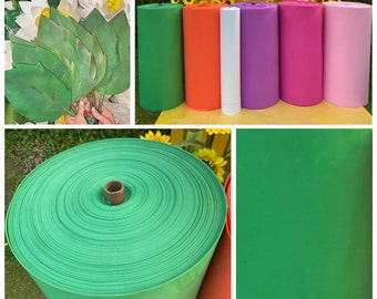 15 m de espuma EVA Foamiran verde de 2 mm para elaborar Flores Gigantes
