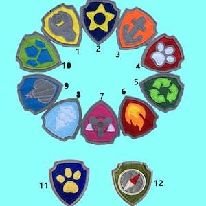 Handmade Felt Pup Badges: Cosplay Costume Tag
