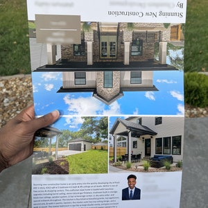 Real Estate 11x17 Bi-Fold Listing Brochure, Canva Template (Front & Back)