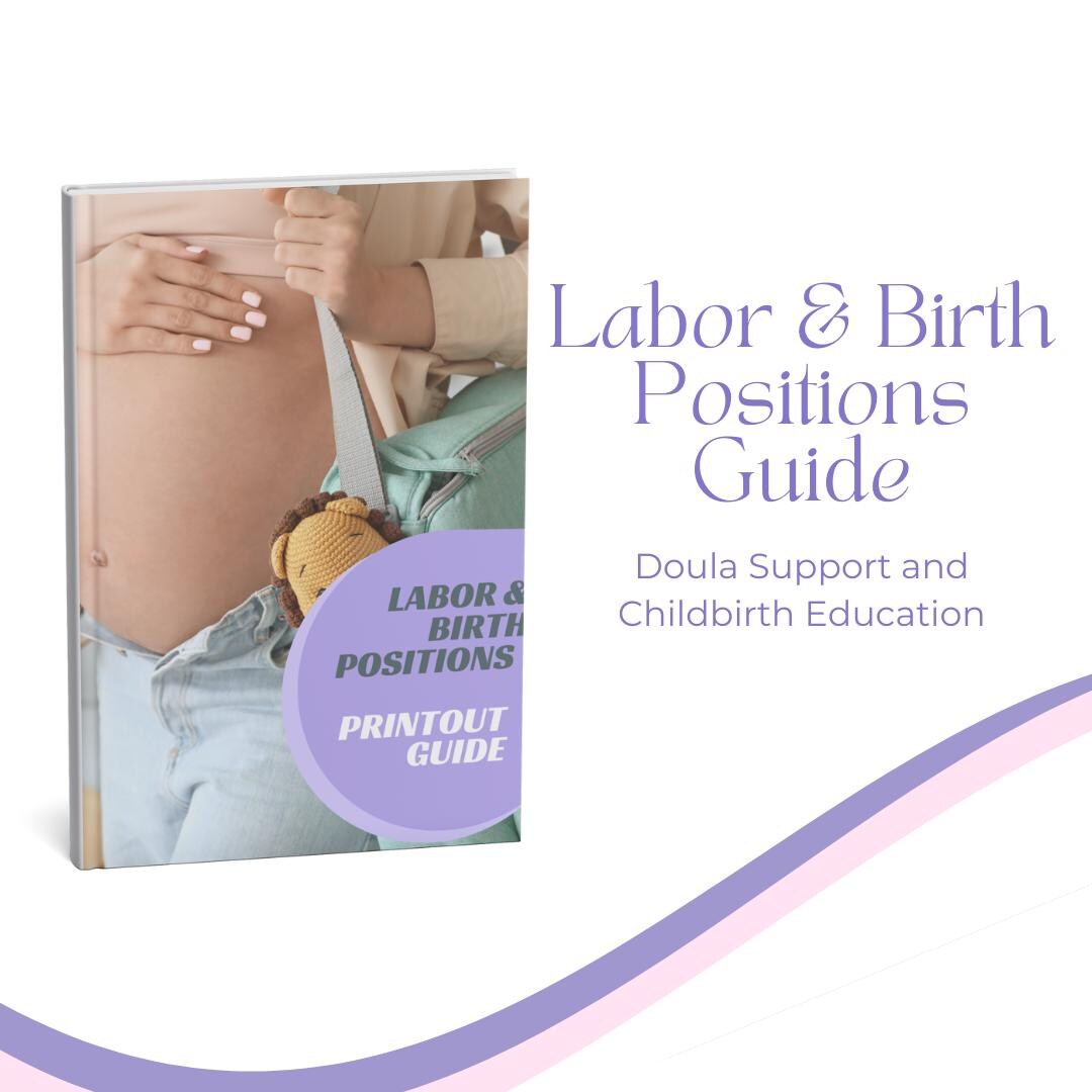 Labor & Birth Positions Guide: Editable Template for Doula Support and ...