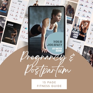 Folha de dicas do guia de exercícios pós-parto - exercícios rápidos e eficazes para novas mamães