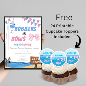 Bob or Bow Fishing - Gender Reveal Digital Invites