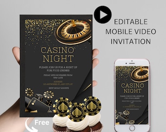 Vibrant Vegas Video Invite: Unleash the Excitement with Digital Elegance