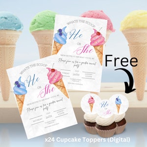 Whats the scoop Gender reveal - What&#39;s the Scoop Gender Reveal Party