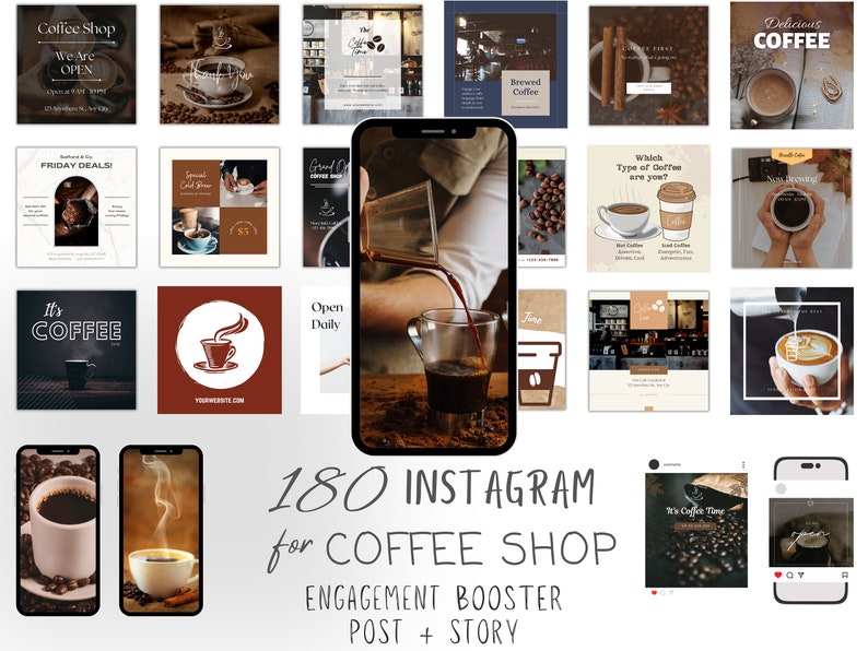 Coffee Shop Instagram Templates