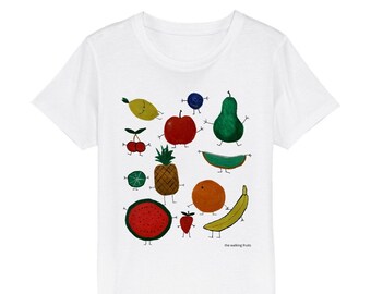 All fruits - Organic Kids Crewneck T-shirt