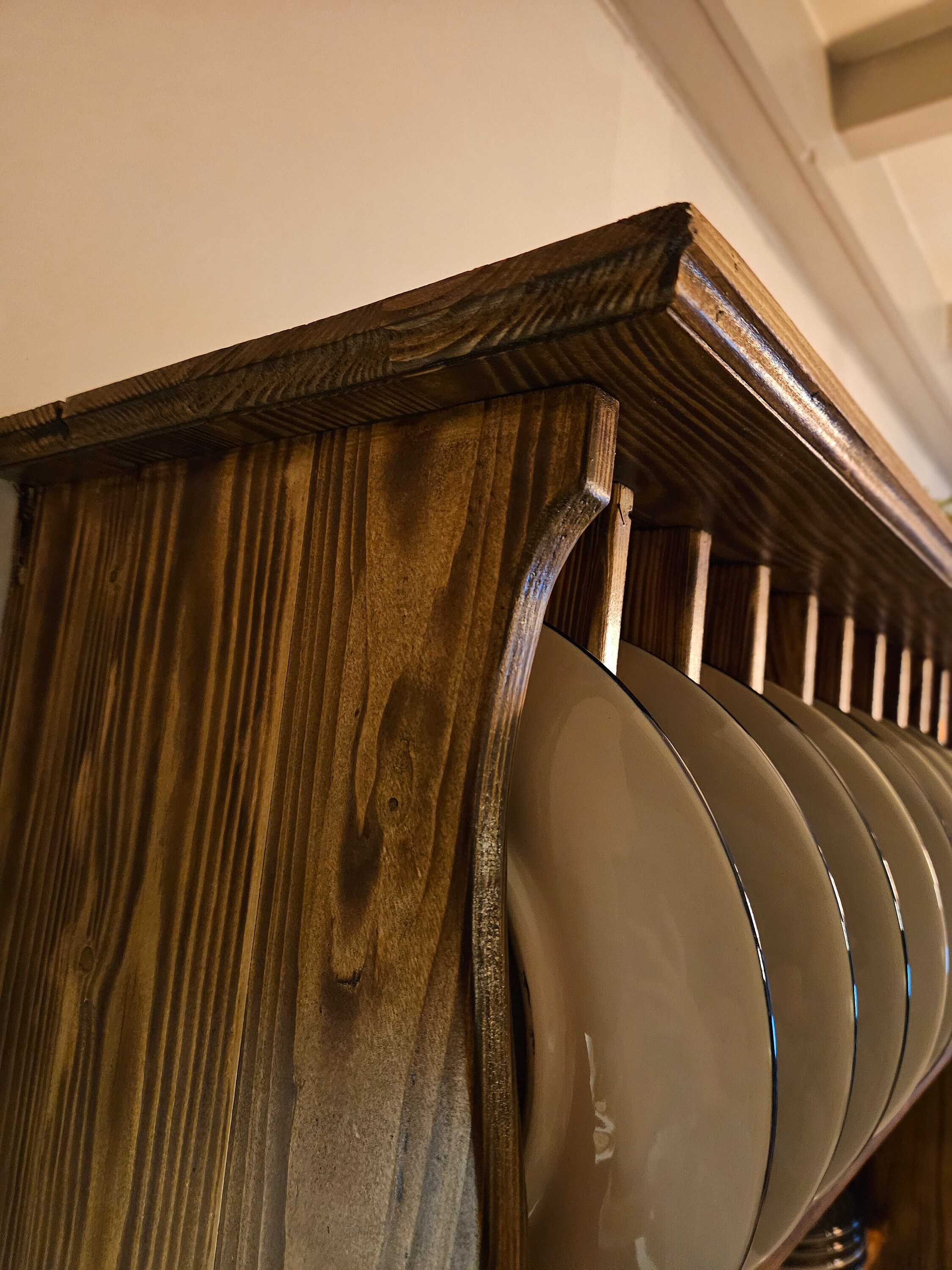 Handmade Plate Rack Farmhouse Style and Dishes Organizer - Etsy