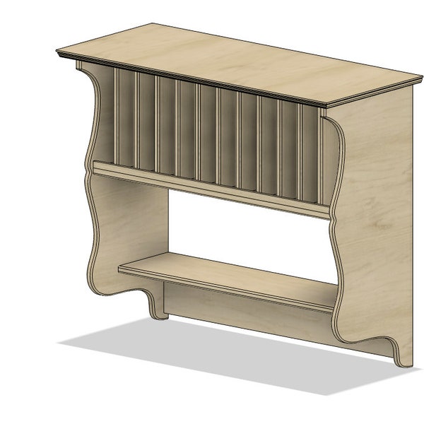 Farmhouse Style Plate Rack Organiser Detailed and Digital Build Plans and Instructions