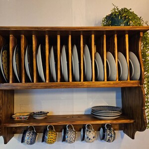 Handmade Plate Rack Farmhouse Style and Dishes Organizer - Etsy
