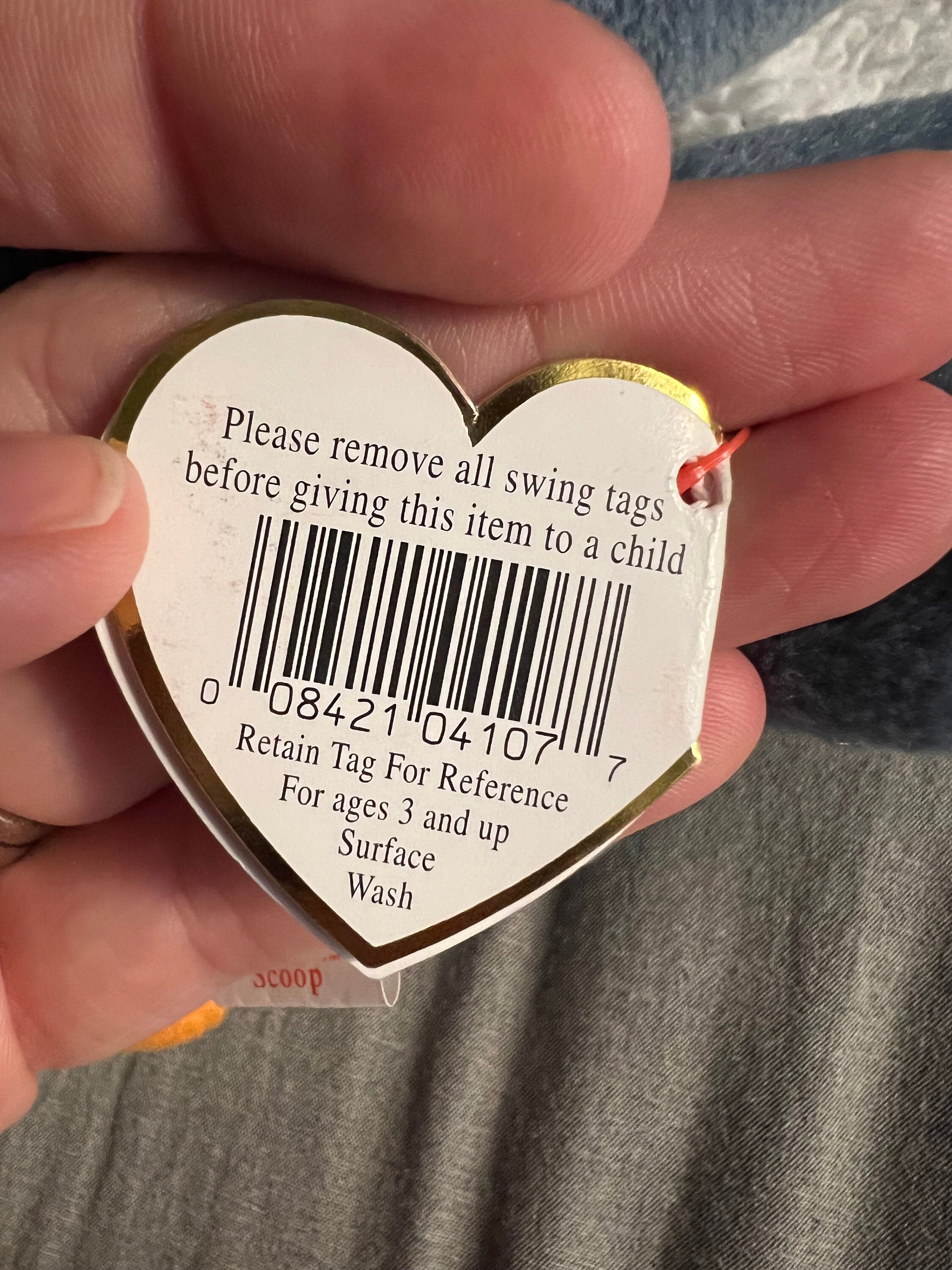 Rare Scoop Beanie Baby Etsy