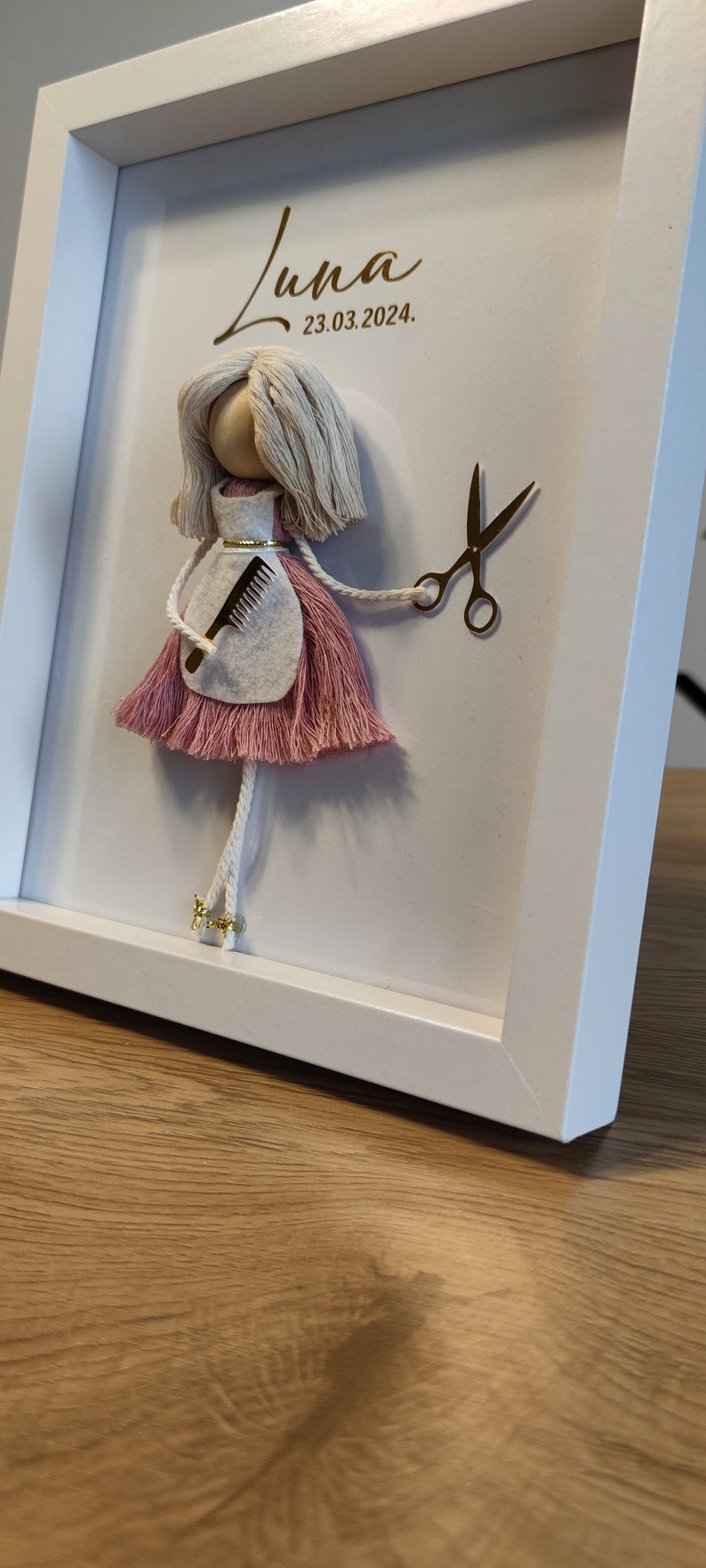 Macrame doll personalized gift image 3