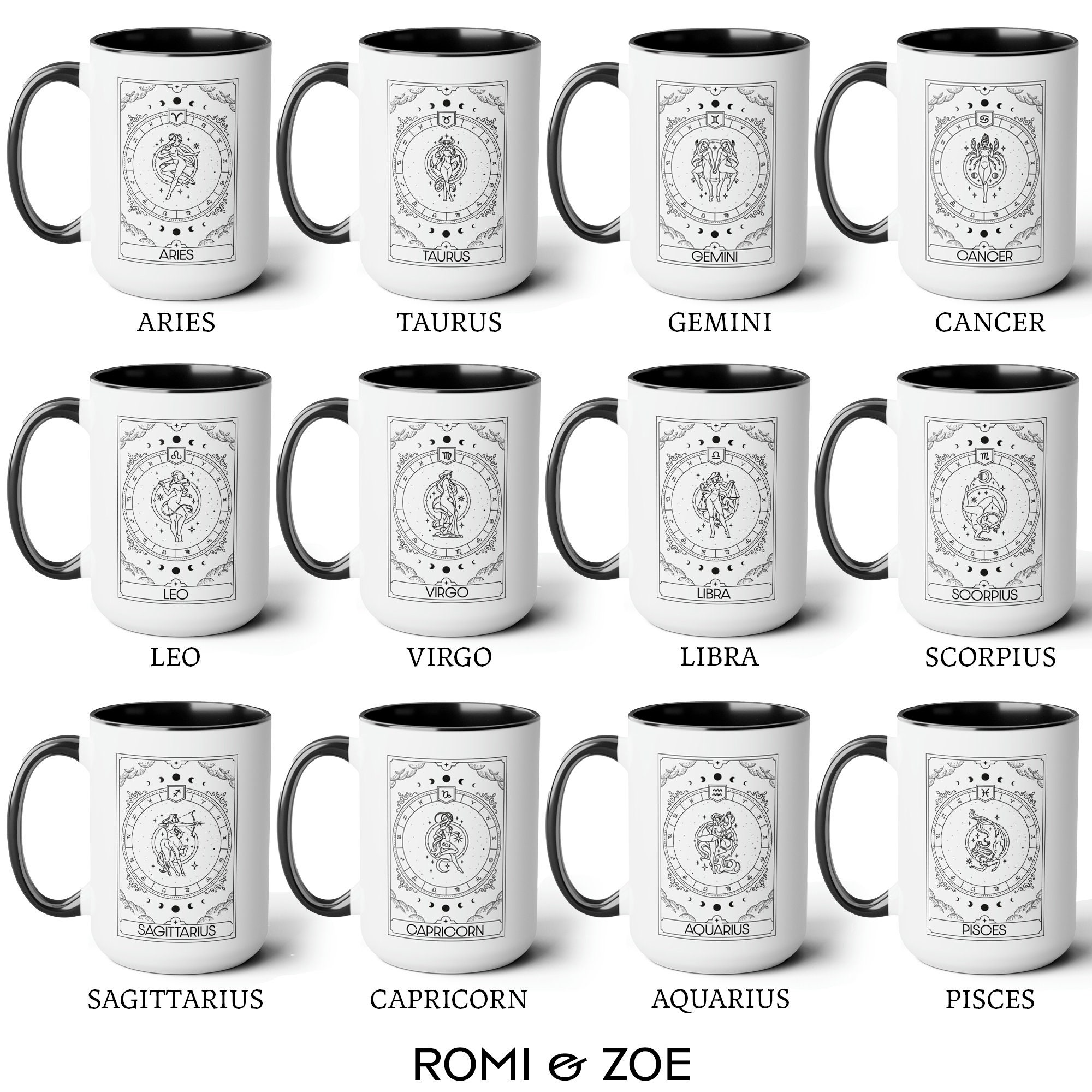 Personalized Zodiac Mug Sign Nutrition Facts Mug Gift Christmas