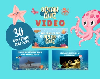 Ocean Video Quiz for Kids Age 5-11 | Teaching and Learning | Children's Quiz | Ocean Topic | Homeschooling | Educational Quiz