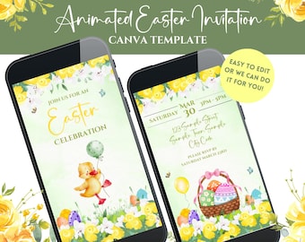 Easter Party Invitation | Easter Celebration Video Invitation | Egg Hunt Invitation | Easter Phone Invitation | Easter Mobile Invitation |