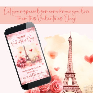 Tarjeta de San Valentín, Mensaje del Día de San Valentín, Mensaje telefónico, Tarjeta electrónica de San Valentín, Tarjeta electrónica de San Valentín, París San Valentín, Tarjeta del Día de San Valentín de París