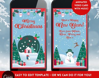 Christmas ECard | Video Christmas Card | Mobile ECard | Holiday ECard | Personalised Christmas Card | Penguin Holiday Ecard