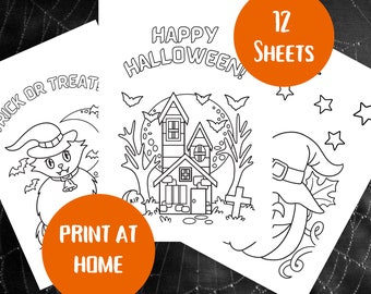 Halloween Colouring Sheets | Download Halloween Colouring Book | Halloween Kids Activities | Colouring Sheets | Kids Halloween Activity