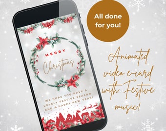 Christmas Card | Video Christmas Card | Phone Christmas Card | Digital Greetings Card | Personalised Christmas Card | Done for You