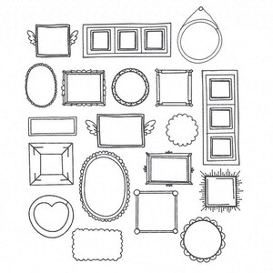 Mega Set Doodle Frame Archivo de bordado para máquina de bordar Diseño de bordado Muchos tamaños Sin aplicación 89 archivos