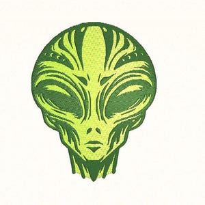 Alien Außerirdischer Halloween Monster Stickdatei für die Stickmaschine Embroidery Design 4 Größen